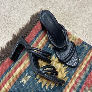 Kaanas Saratova Black Heeled Shoes Size 8